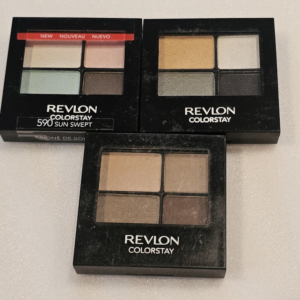 Revlon Colorstay Eyeshadow Trio Palettes Sun swept Surreal Addictive‎ 1 NEW